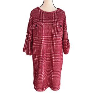 ZARA PATTERNED FABRIC DRESS, SZ. L